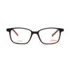 S.Oliver S93440 640 unisex eyeglasses with black frames and red accents, showcasing stylish design and quality craftsmanship.