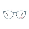 S.Oliver S93452 400 eyeglasses in blue frame, stylish women's eyewear blending elegance and quality craftsmanship.