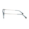 Side view of S.Oliver S93452 400 women's eyeglasses in blue with stylish metal arms and trendy design.