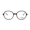 Handmade black oval eyeglasses from UC Eyewear, showcasing a modern and stylish design for fashionable appeal.