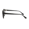 Side view of UV Eyewear U70019 600 eyeglasses, showcasing sleek black frames and quality craftsmanship.