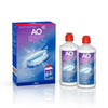 AOSEPT PLUS contact lens solution pack featuring two 360 ml bottles and cleansing technology for optimal eye health.