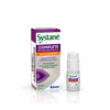 Systane Complete PF eye drops 10ml bottle packaging, preservative-free formula for dry eye relief.